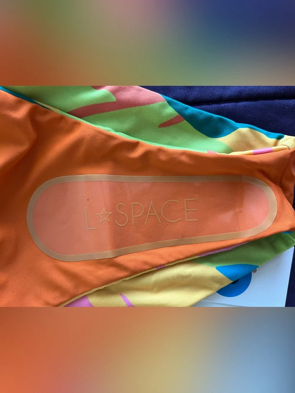 L*Space Bikini Set Copacabana Stella Top & Jayce Bottom Large Boho Resortwear